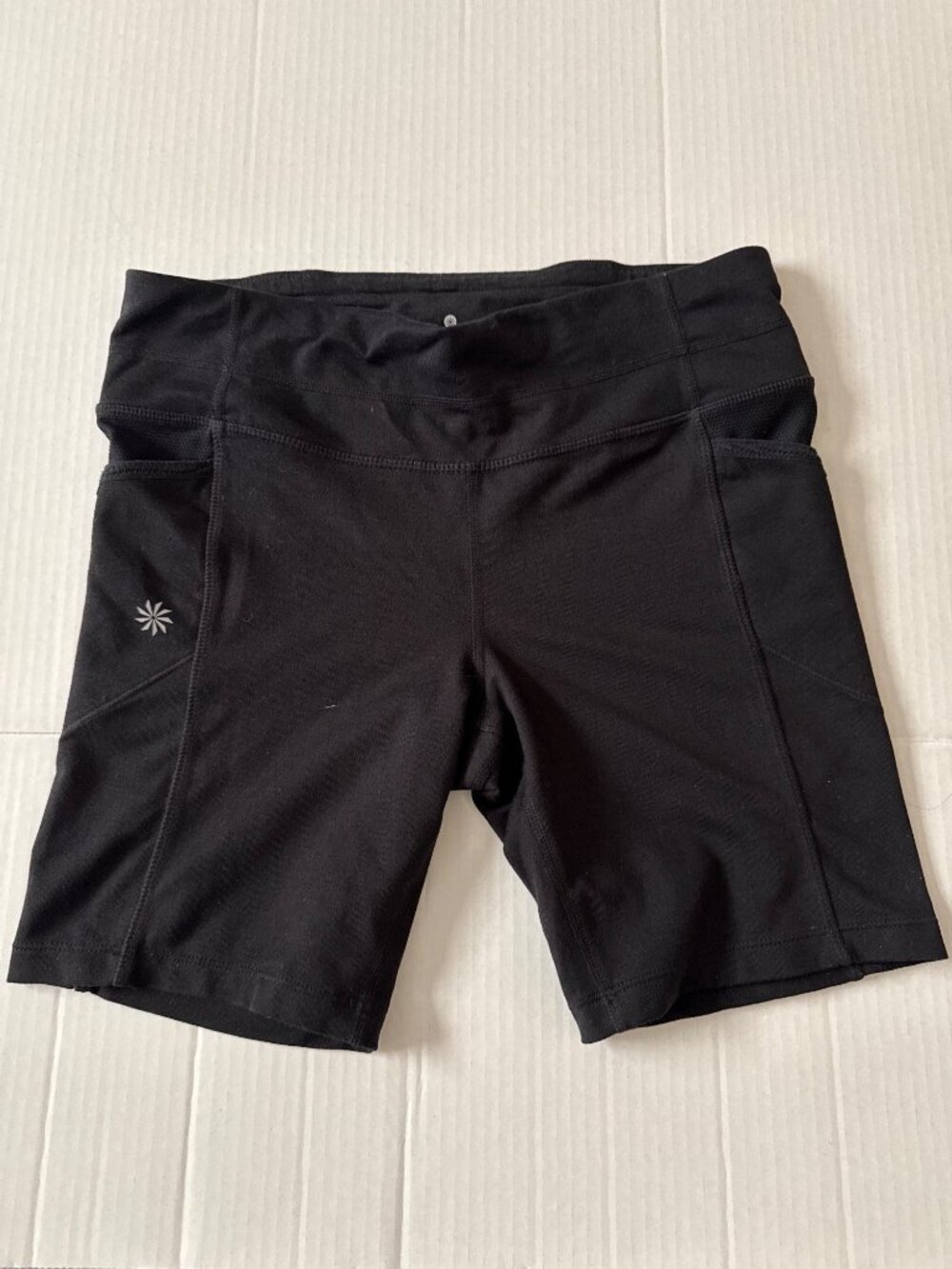 Athleta Athletic Athleisure Black Bike Shorts 14"